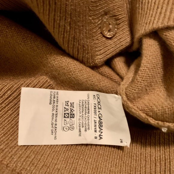 NWT Dolce & Gabbana Cashmere Cardigan - Picture 6 of 7